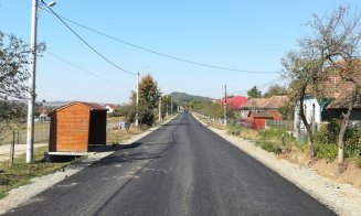Primul strat de asfalt pe Drumul Bistriței