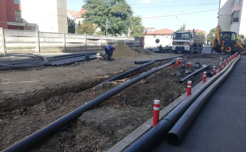 Bate vântul pe șantierul viitoarei străzi "smart" din Cluj
