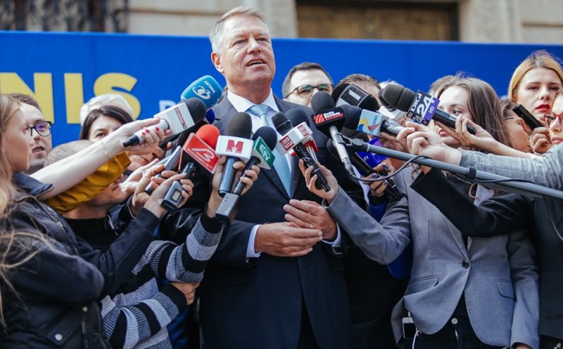 Iohannis, prima ieşire publică după depunerea candidaturii: "Pe scurt, PSD pentru România a fost şi este o catastrofă"