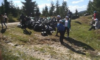 Mizeria de la Tarnița. 1.200 de saci de deșeuri strânși într-o zi