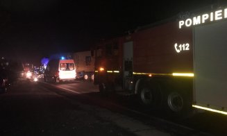 Accident cu autotren și un autobuz  la Turda. Un bărbat în stare gravă