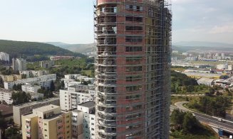Cel mai înalt bloc din România este la Cluj. Cum se vede oraşul de la etajul 25