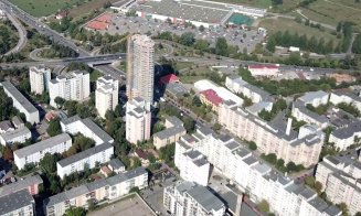 Cel mai înalt bloc din România este la Cluj. Cum se vede oraşul de la etajul 25