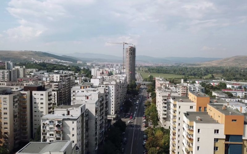 Cel mai înalt bloc din România este la Cluj. Cum se vede oraşul de la etajul 25
