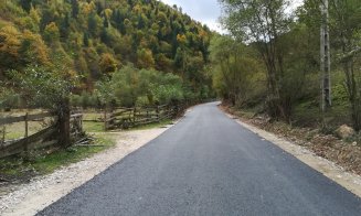 S-a terminat asfaltarea unui drum de munte din Cluj