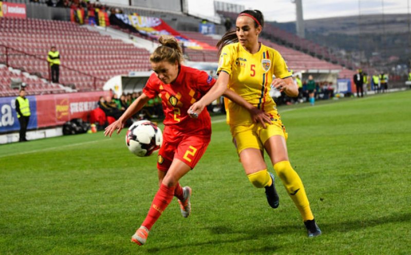 Naționala feminină de fotbal, învinsă la debutul în preliminariile pentru European. Belgia a câștigat duelul din Gruia