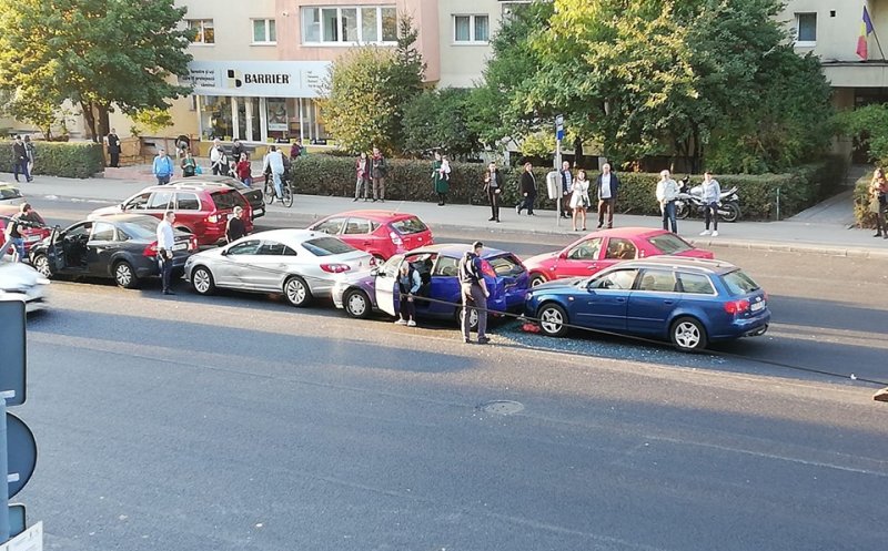 Accident pe Calea Florești cu 5 mașini implicate
