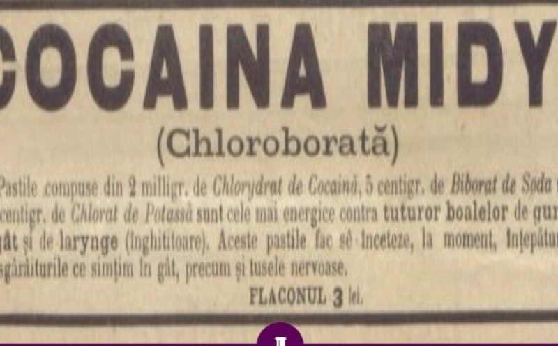 Cocaină contra bolilor de gât, kola contra asteniei sau apă minerală cu proprietăți diuretice. Reclamele sec. XIX
