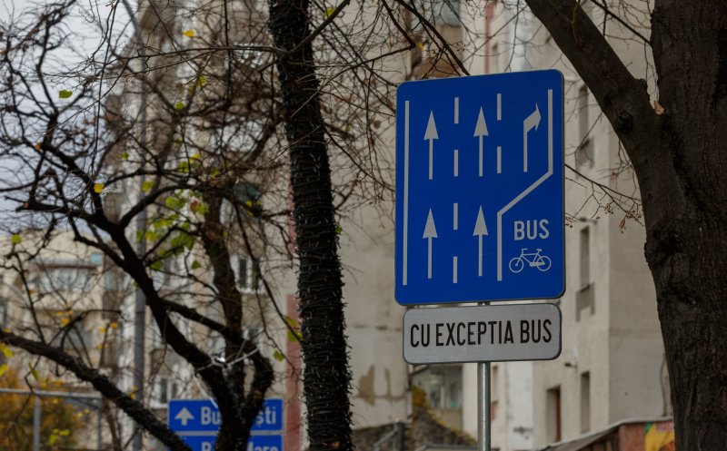 Banda de bus de pe Calea Florești, inaugurată oficial. VEZI regulile de circulație