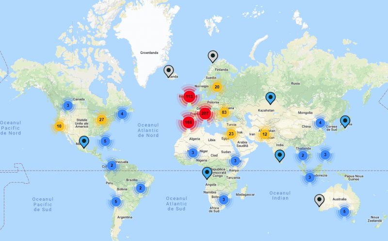Prezidențiale 2019 | Harta interactivă a secțiilor de votare din străinătate