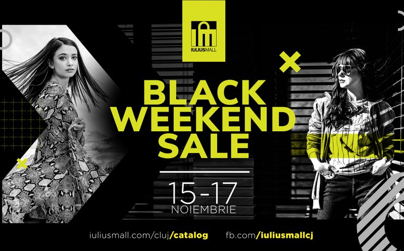 Vino să te bucuri de reduceri de până la 80% în Black Weekend Sale, la Iulius Mall Cluj