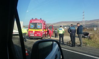 Accident la ieșirea din Florești spre Gilău. Două persoane au fost rănite