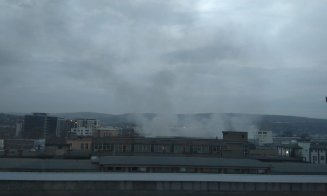 A luat foc Clujana! Un nor de fum a învăluit platforma industrială