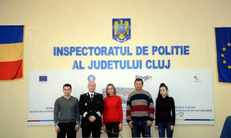Diplomă de merit și insigna IPJ Cluj pentru clujenii care au intervenit la tâlhăria din Gheorgheni
