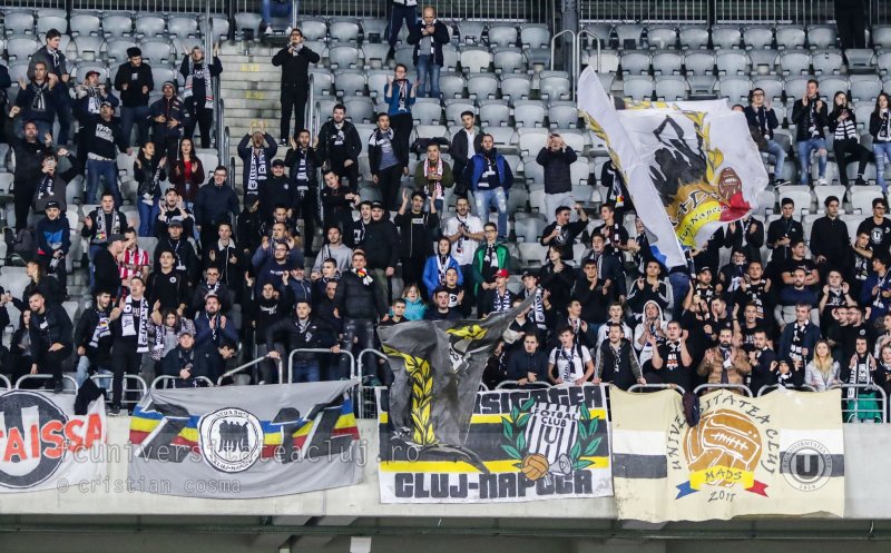 "U" Cluj, penalizată pentru comportamentul fanilor cu echipele bucureștene
