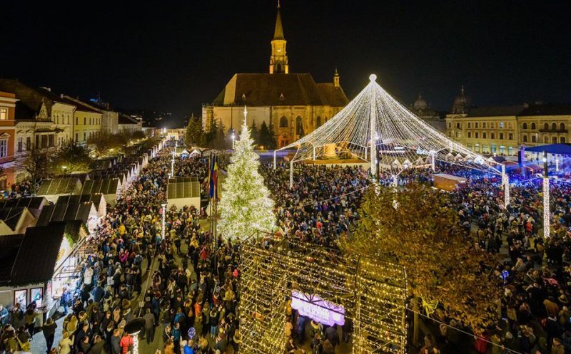 Târgul de Crăciun din Cluj își deschide, AZI, porțile! Concert Horia Brenciu și Subcarpați, carusel, iglu și peste 80 de căsuțe cu bunătățuri