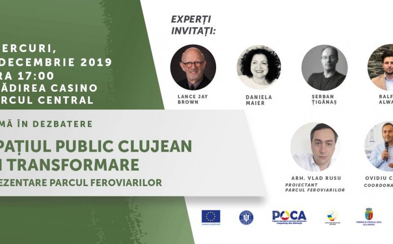 Un urbanist din New York și un absolvent al Colegiului Regal de Artă vorbesc la Cluj despre transformarea spațiului public