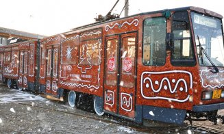Cum circulă tramvaiul lui Moș Crăciun