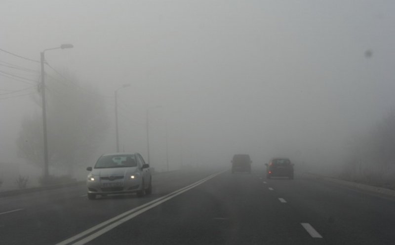 Atenție, șoferi! Ceață la Cluj