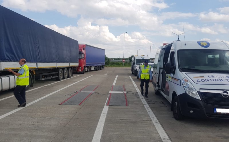 Razie în trafic a Inspecției Muncii la Cluj. Șoferii lucrau peste programul legal