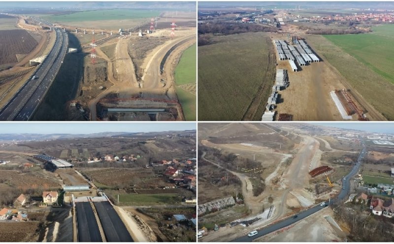 Autostrada Sebeş - Turda se construieşte în ritm de melc