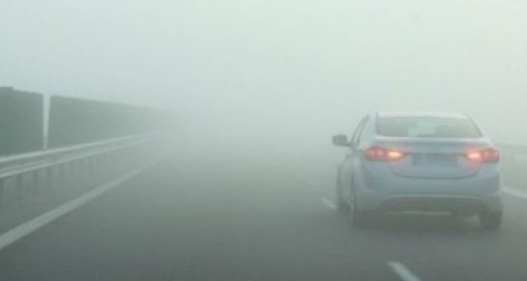 Vizibilitate redusă pe A3 din cauza ceții