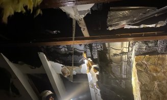 Incendiu la o casă din Cluj
