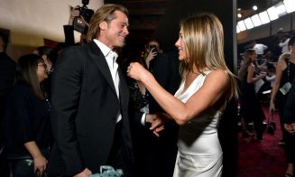 Brad Pitt şi Jennifer Aniston s-au întâlnit în culise. Actorul a glumit pe seama Angelinei Jolie