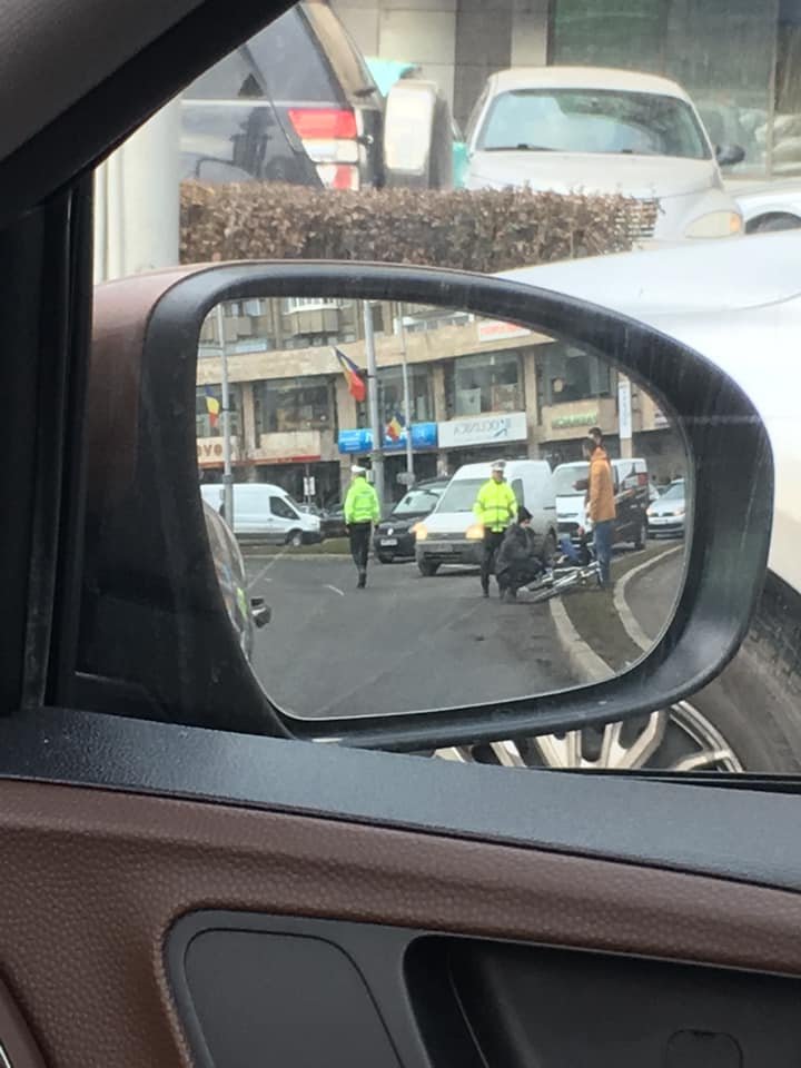Biciclistul lovit de mașină a trimis un mesaj de la Urgență