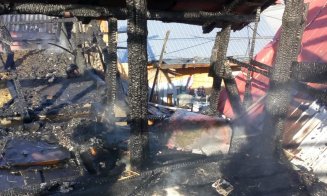 Incendiu  colonie de romi gherla