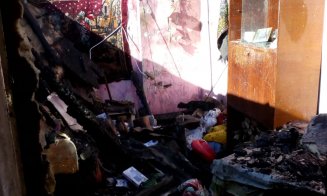 Incendiu  colonie de romi gherla