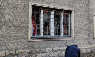 Explozie într-un bloc din centrul Clujului. Un bărbat a ajuns la spital