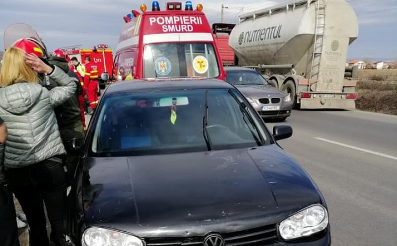 Accident în Apahida. Trei maşini implicate