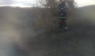 Incendiu masiv la Tăuți. Un clujean a aprins niște uscături și a plecat