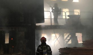 Incendiu lângă o benzinărie din Cluj