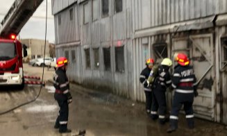 Incendiu lângă o benzinărie din Cluj