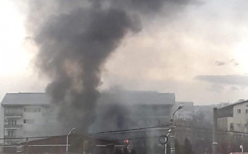 Incendiu lângă o benzinărie din Cluj