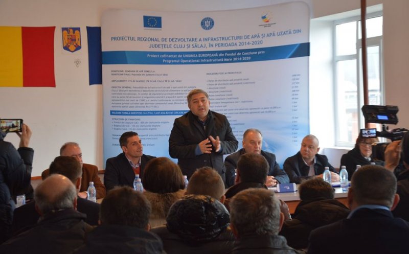 Proiect semnat. 355 de milioane de euro, bani europeni, pentru reţeaua de apă din Cluj