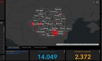 Harta coronavirusului în România. Topul judeţelor cu cele mai multe îmbolnăviri