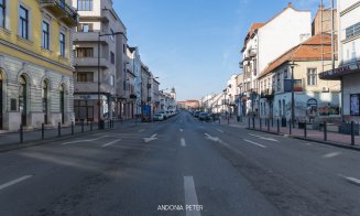 Clujul gol! Fotografii impresionante, duminică dimineaţa