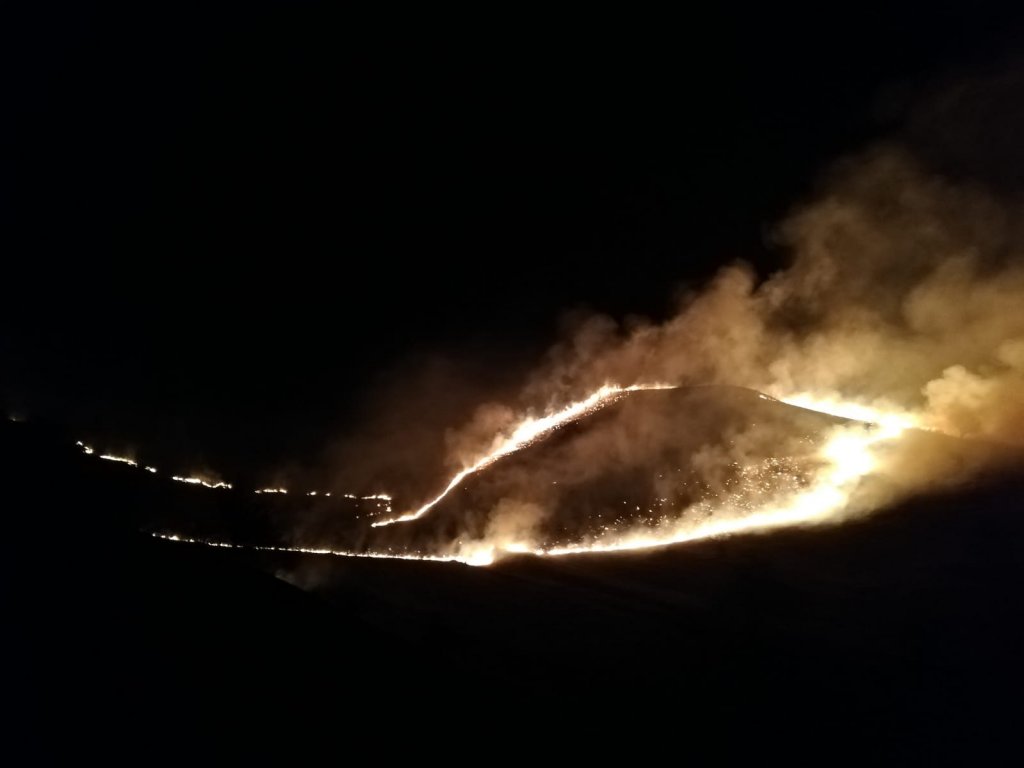 Incendiul din Băișoara a făcut scrum 35 ha de pășune