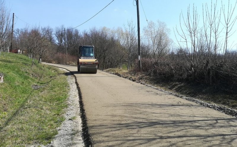 Lucrări pe drumul județean 161C Corneni