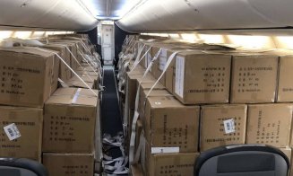 Vine la Cluj primul avion cu echipamente din China