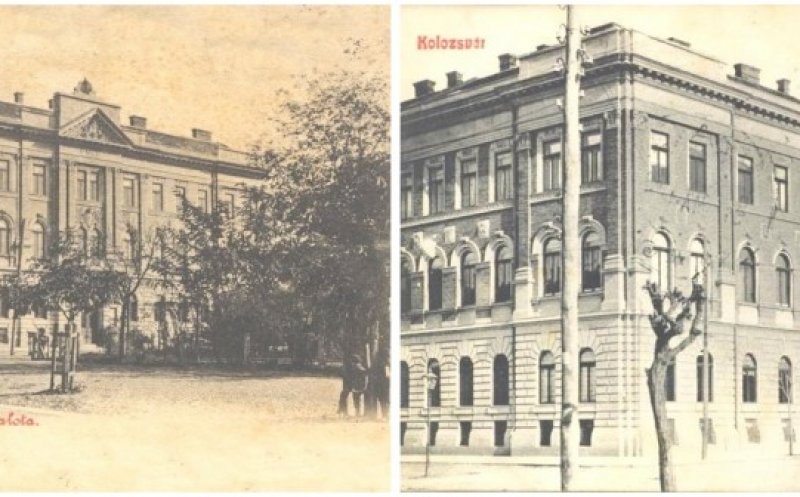 Nu e teatru, dar are pe faţadă simbolurile comediei și tragediei. Recunoaşte clădirea din Cluj