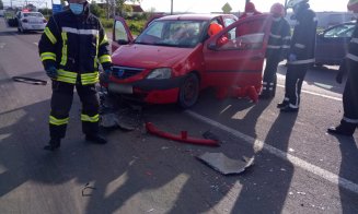 Accident în Jucu. Un rănit, traficul afectat