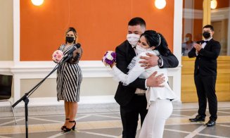 Căsătorii  cu mască și termometru la Cluj-Napoca. 7 cupluri au spus DA, astăzi