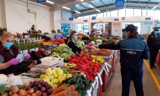 Controale în Piața Zorilor. Polițiștii au împărțit amenzi comercianților