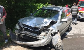 Accident cu doi răniți în Făget. Se circulă alternativ