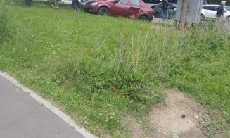 Ieșire în decor, în sensul giratoriu de pe Calea Mănăștur