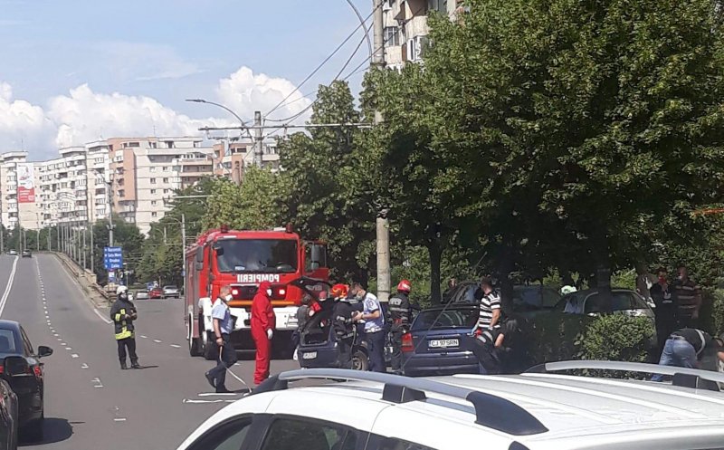 Trafic minim în Cluj, accidente în lanț